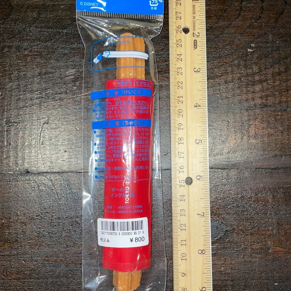 Tokyo Disney Resort Limited Mickey Park‎ Food Churro Ballpoint Pen Black Japan